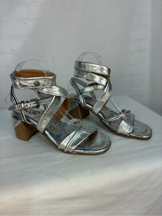 A.S.98 Shoes - A.S.98 Mack Wrap Sandal in Silver Metallic 6